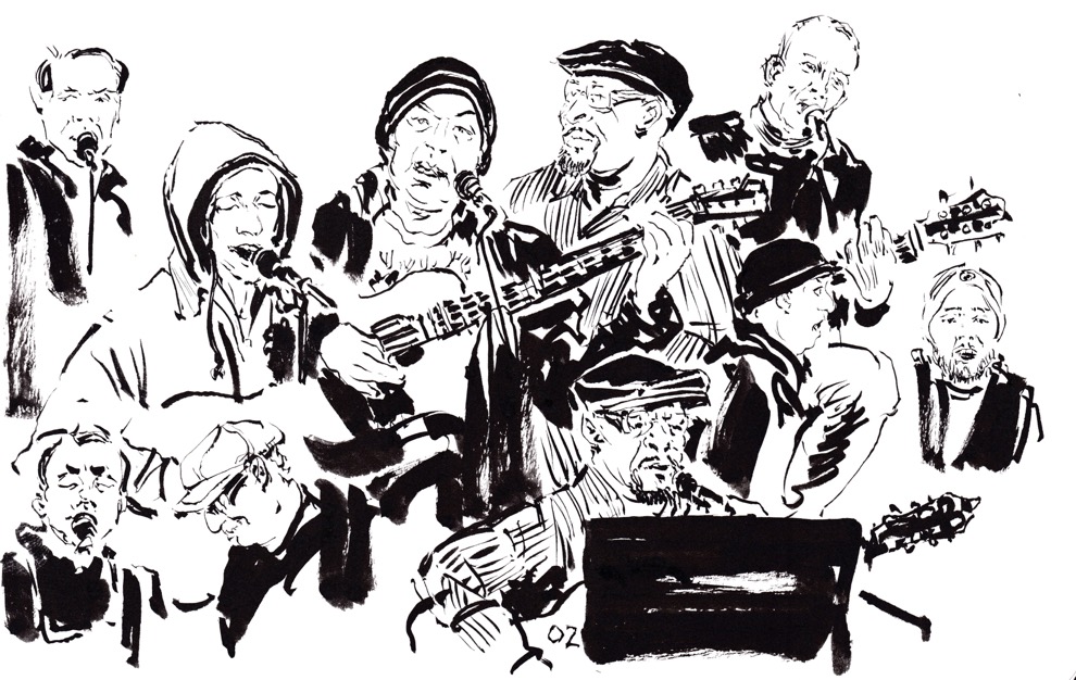 Sketches of musicians