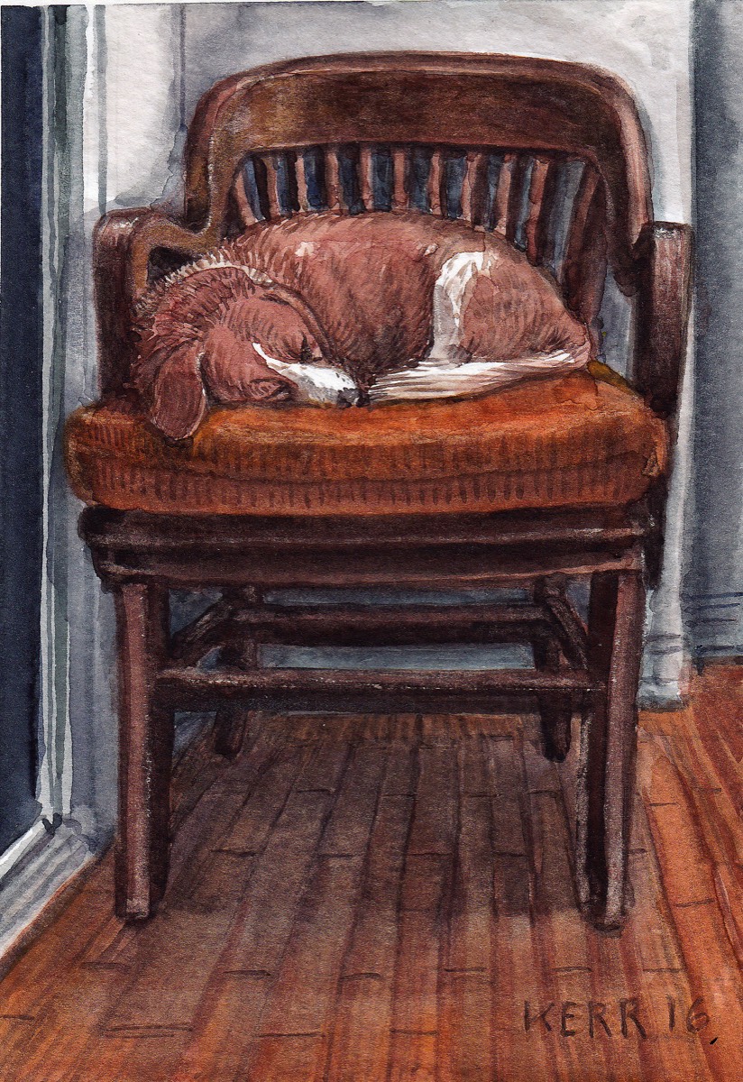 Whiskey Sleeps • Watercolor