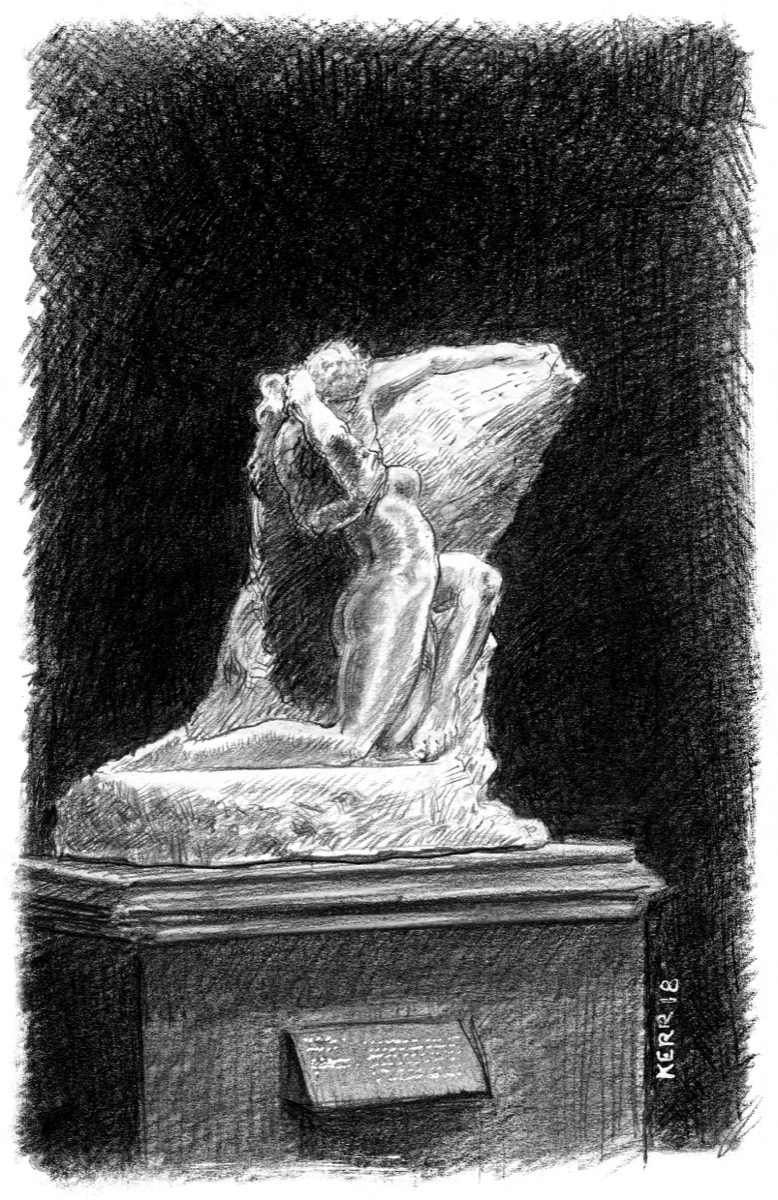 Study of Rodin Sculpture • Graphite
