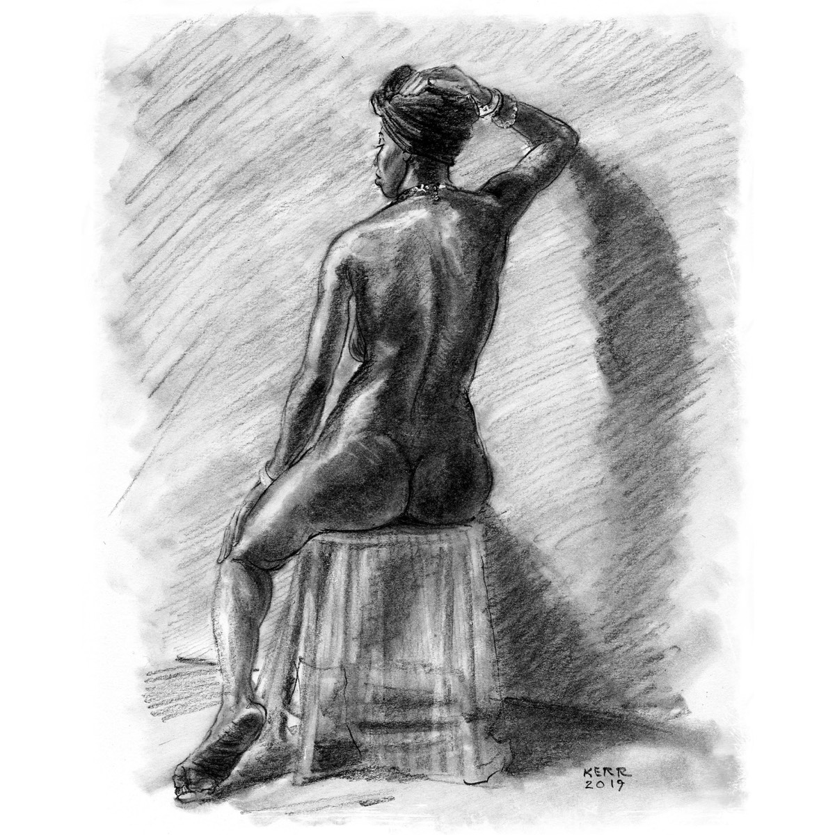 Figure Study • Charcoal on Paper