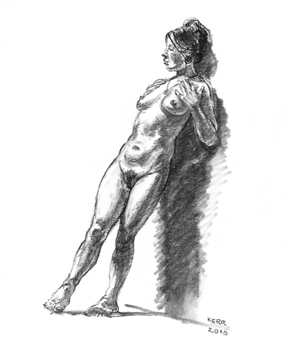 20 minute study • Charcoal pencil
